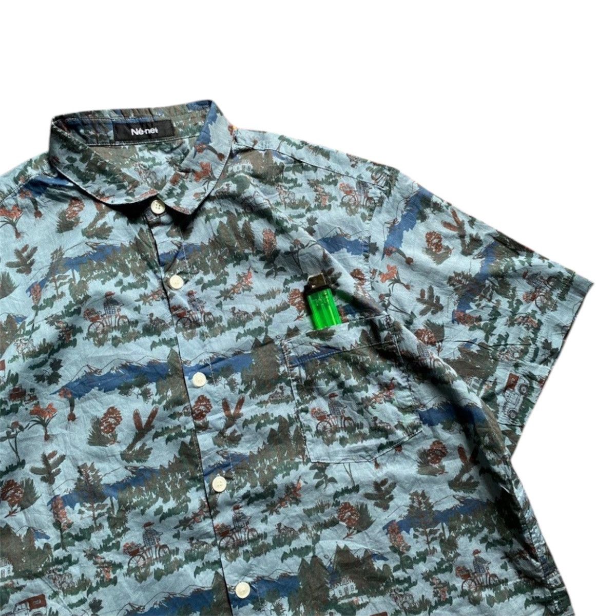 Issey Miyake × Ne-Net Vintage Issey Miyake Nenet Patren Button Shirt Size US M / EU 48-50 / 2 - 2 Thumbnail