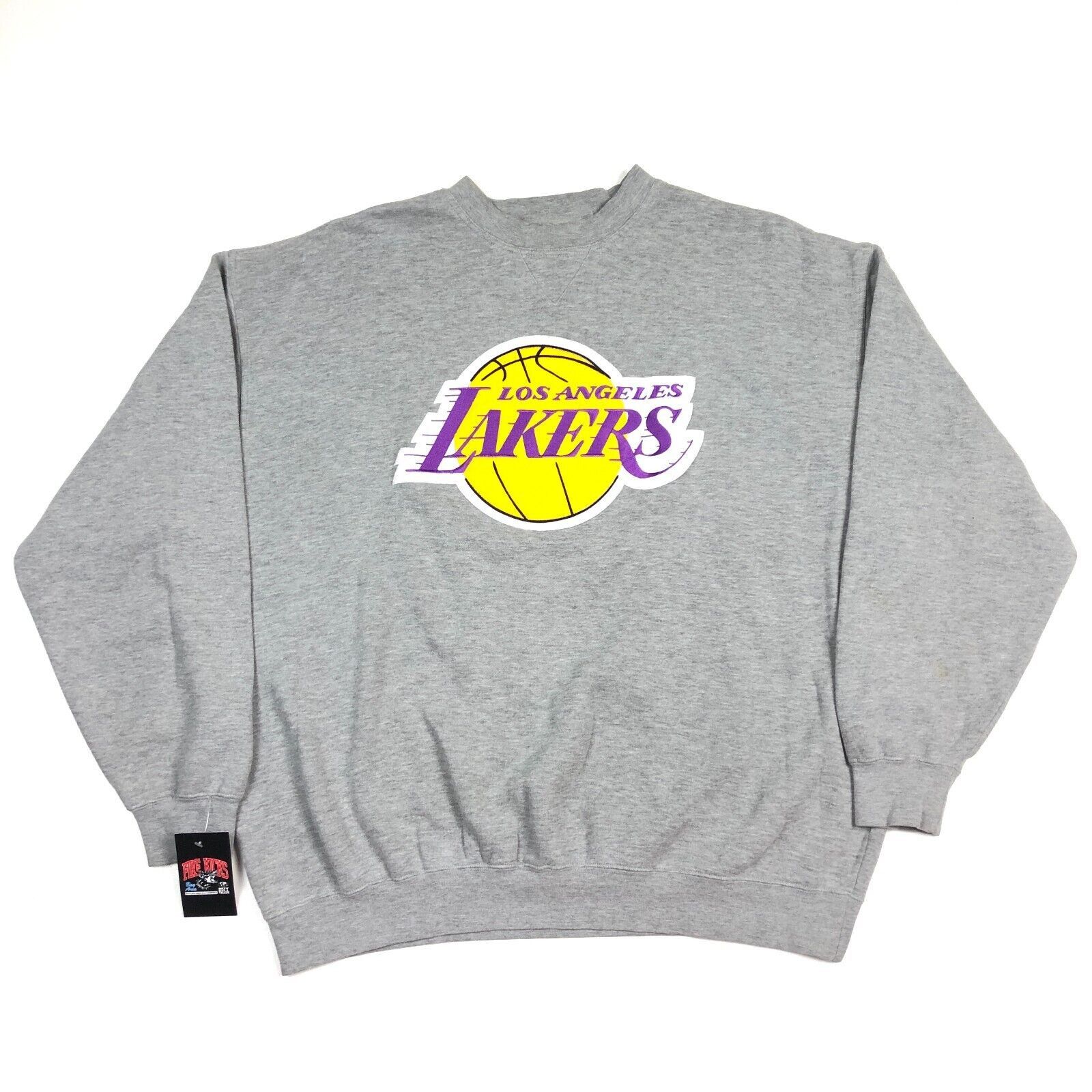 Lee × Vintage Vintage 90s Lee Sport Los Angeles Lakers Crewneck Sweater Size US XXL / EU 58 / 5 - 1 Thumbnail