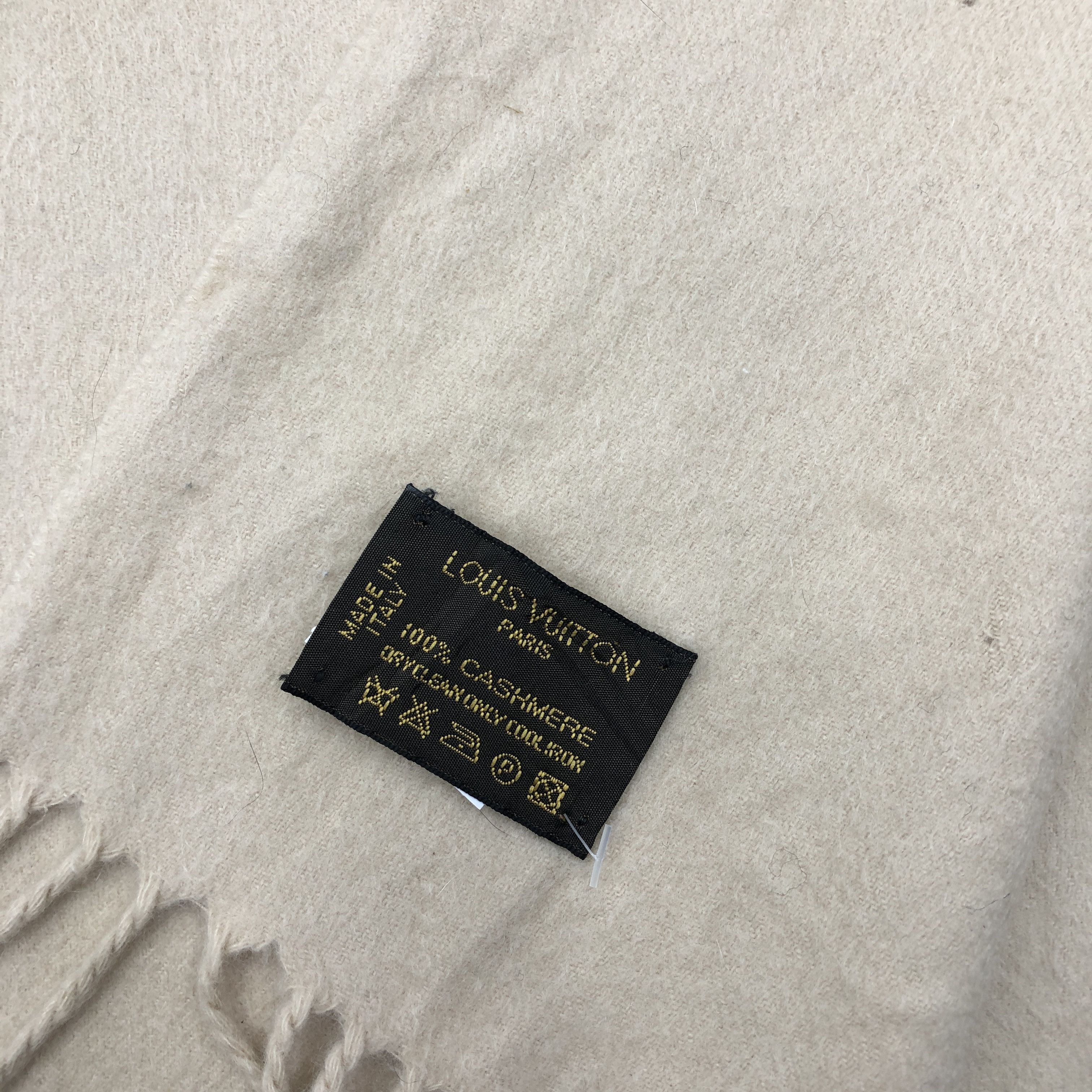 Louis Vuitton Vintage Louis Vuitton Scarf Muffler LV Cashmere Scarves Size ONE SIZE - 7 Thumbnail
