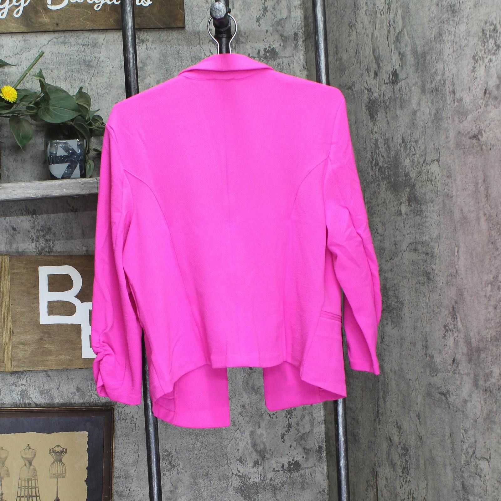 Bar III Nwt Bar Iii Shawl-collar Blazer Jacket Pinkadelic Pink Pxl Size XL / US 12-14 / IT 48-50 - 2 Thumbnail