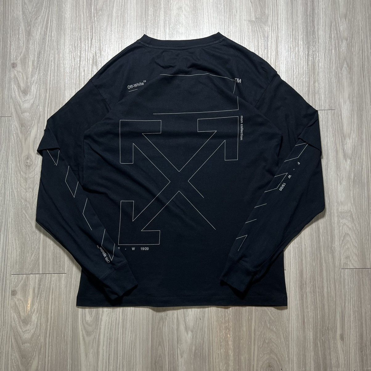Off-White Off-White 3M Double Layered Unfinished Tee Size US L / EU 52-54 / 3 - 1 Thumbnail