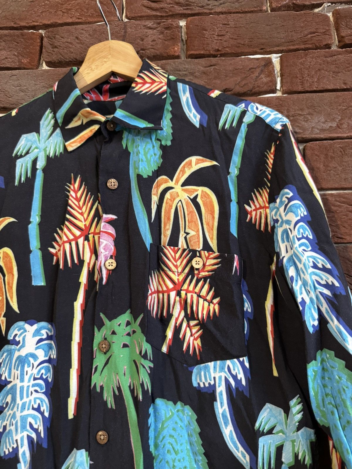 Our Legacy Rare Our Legacy Palm Trees Pattern 44 Rayon Button Up Shirt Size US S / EU 44-46 / 1 - 3 Thumbnail