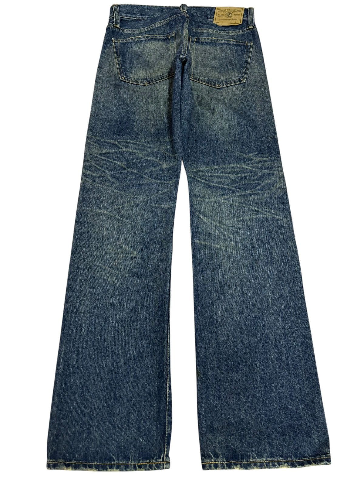 Japanese Brand × Vintage 90s Vtg Back Number Faded Blue Washed Jeans Size US 30 / EU 46 - 2 Thumbnail