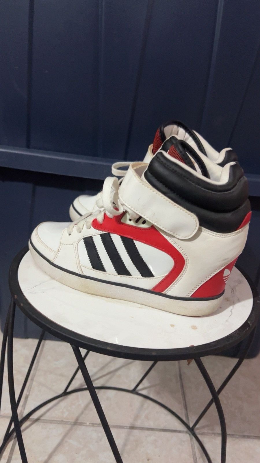 Adidas Adidas hightop wedge sneaker Size US 7.5 / IT 37.5 - 3 Thumbnail