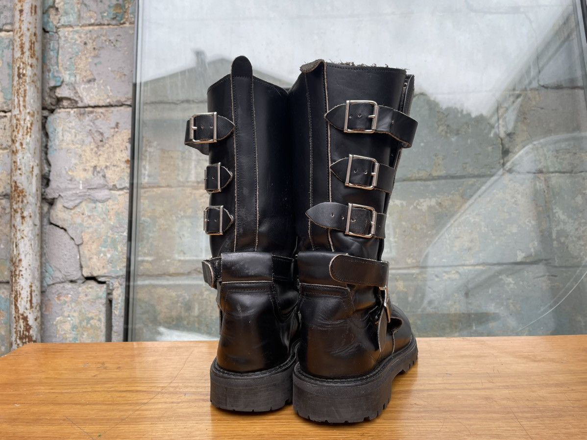 Genuine Leather × Vintage Vintage Straps Black Leather Avant Garde Boots Size US 8 / EU 41 - 4 Thumbnail
