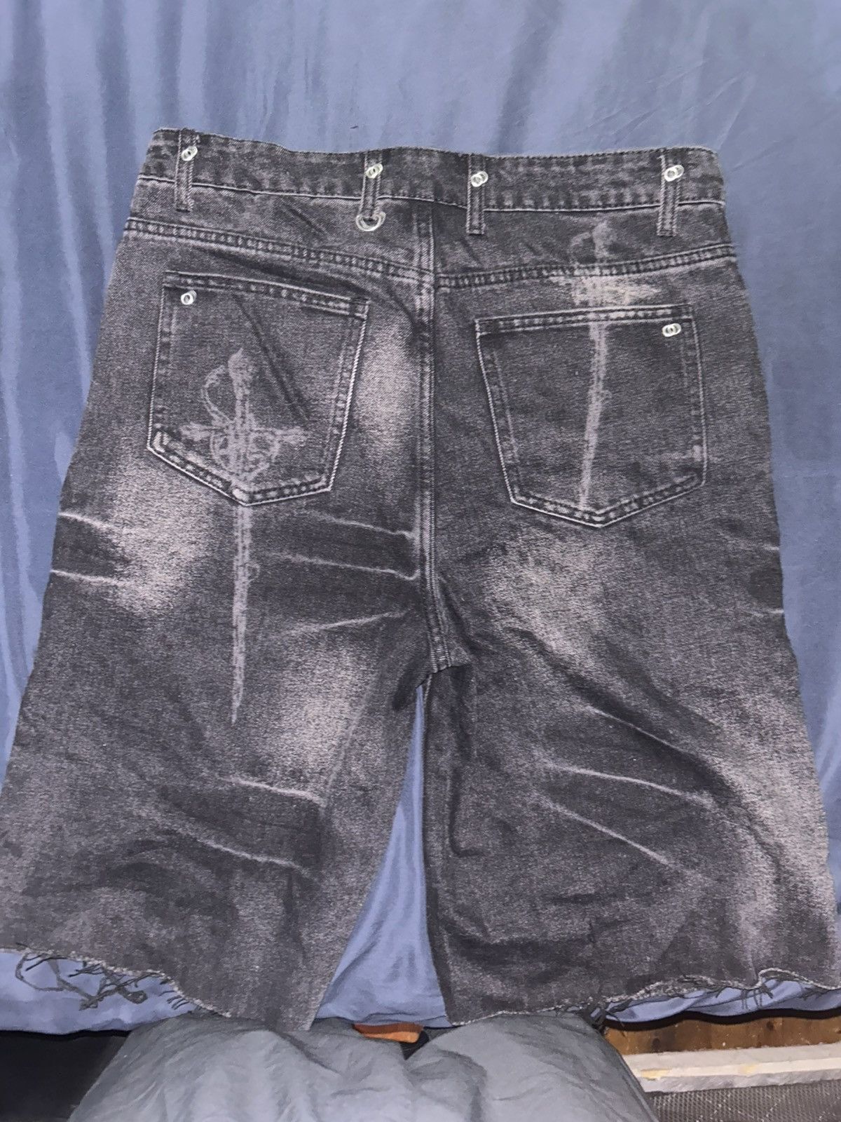 Other Black Insomnia Denim Shorts Size US 32 / EU 48 - 2 Thumbnail