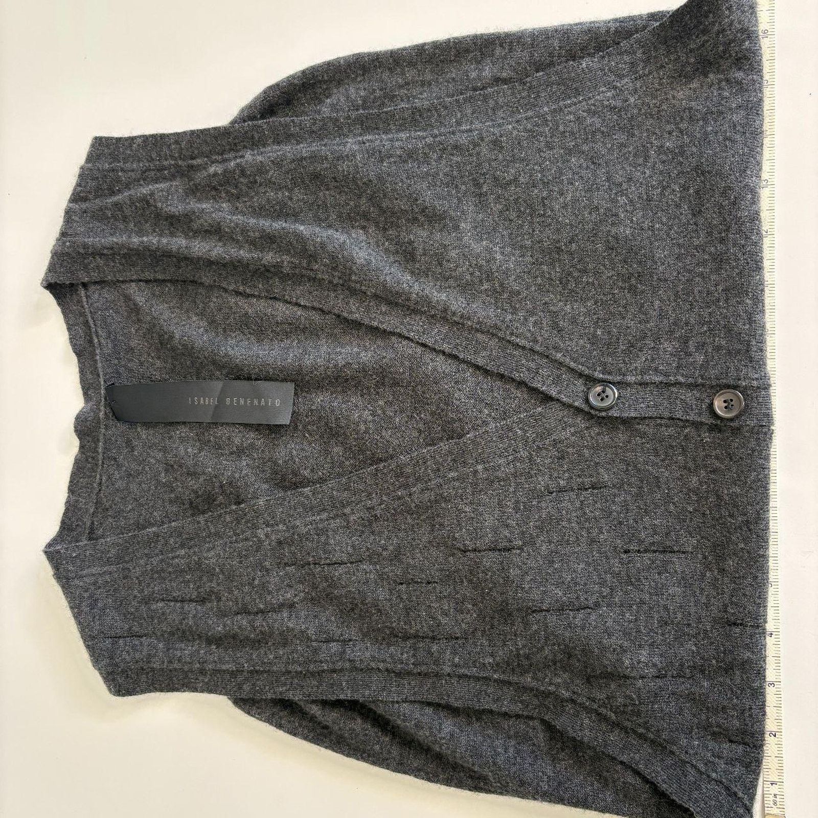 Isabel Benenato AW11 Cashmere Cardigan Vest L Size US L / EU 52-54 / 3 - 7 Thumbnail