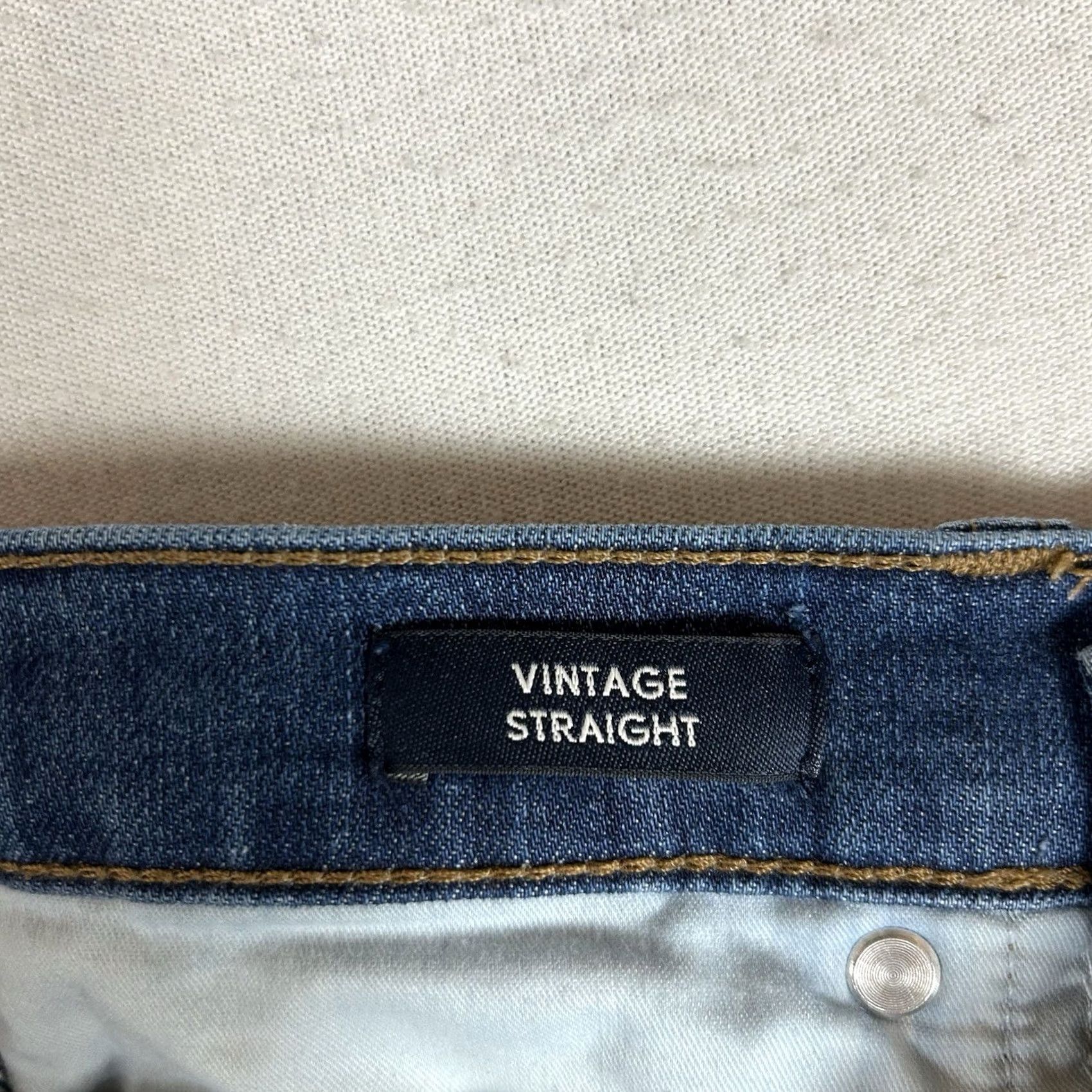 J.Crew J.Crew Vintage Straight Jeans Women's 26T Blue Denim 30In Inseam Tall Stretch Easy Care Pockets Distressed No Size 26" / US 2 / IT 38 - 6 Thumbnail