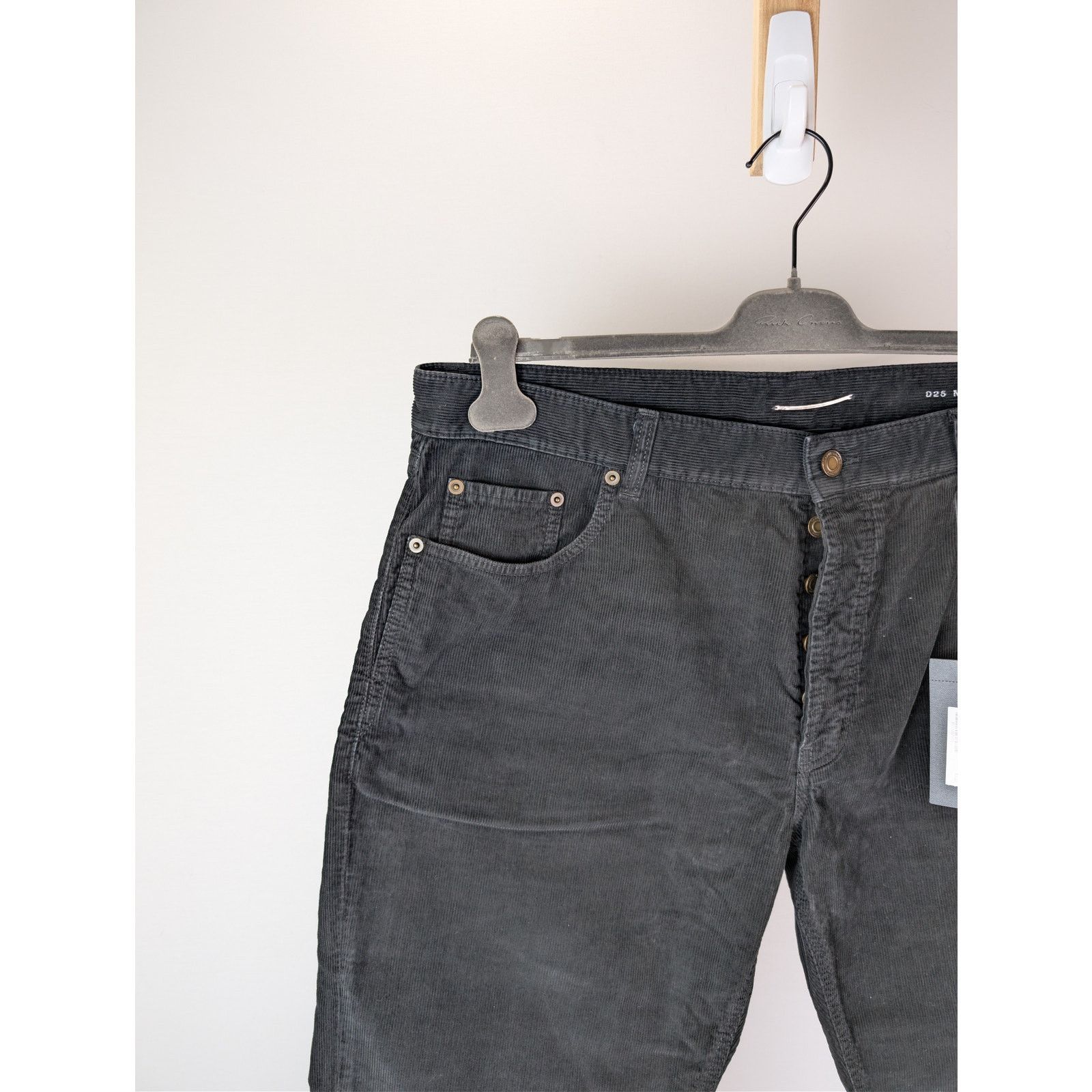 Saint Laurent Paris o1rshd1 Relaxed Straight Corduroy Denim Jeans Spring Black Size US 36 / EU 52 - 6 Thumbnail