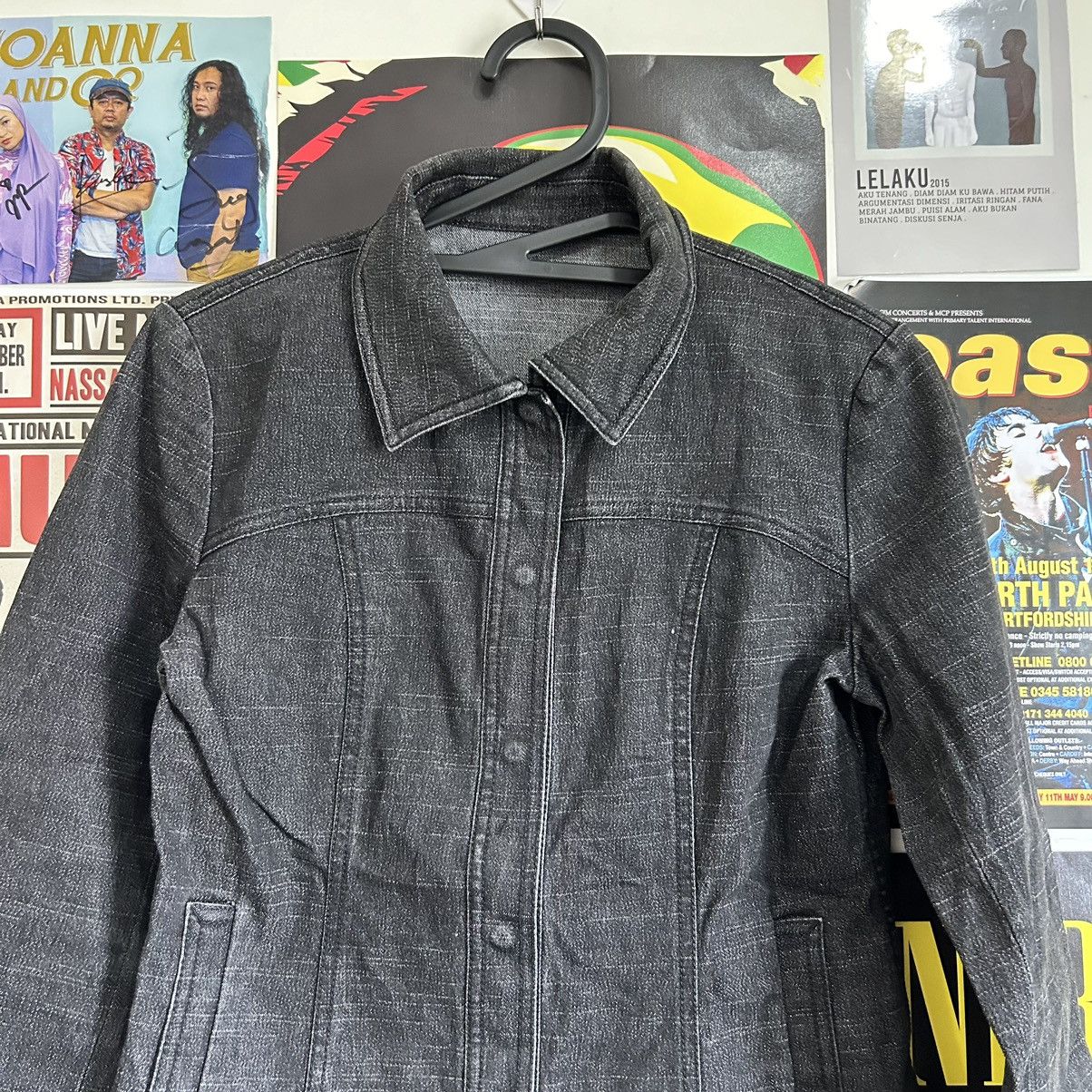 Vintage Vintage Ne-Ce-Sa Japanese Black Denim Jacket Size M / US 6-8 / IT 42-44 - 2 Thumbnail