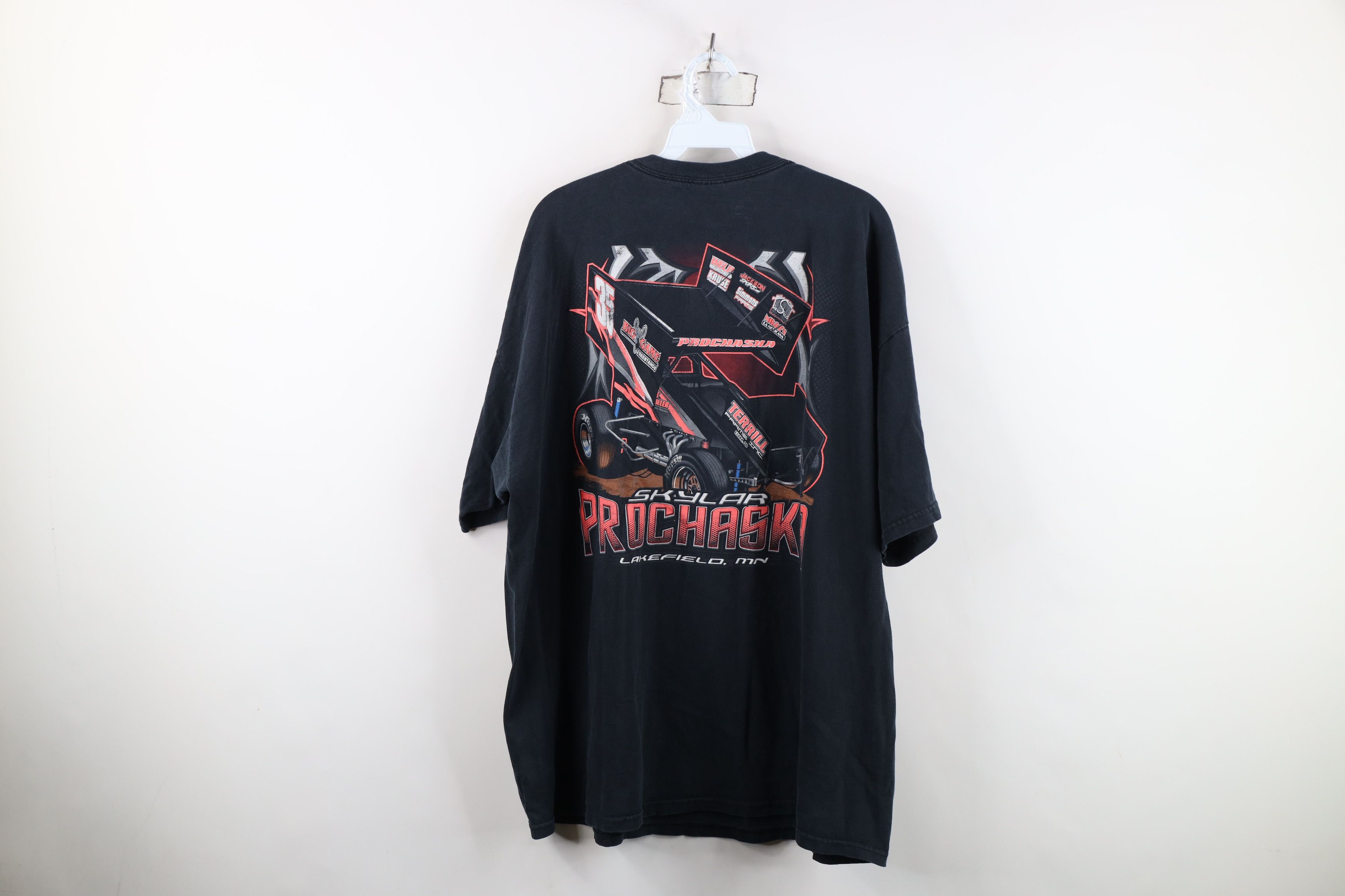 Vintage Vintage Y2K Skylar Prochaska Racing Tribal T-Shirt Black Size US XXL / EU 58 / 5 - 12 Thumbnail
