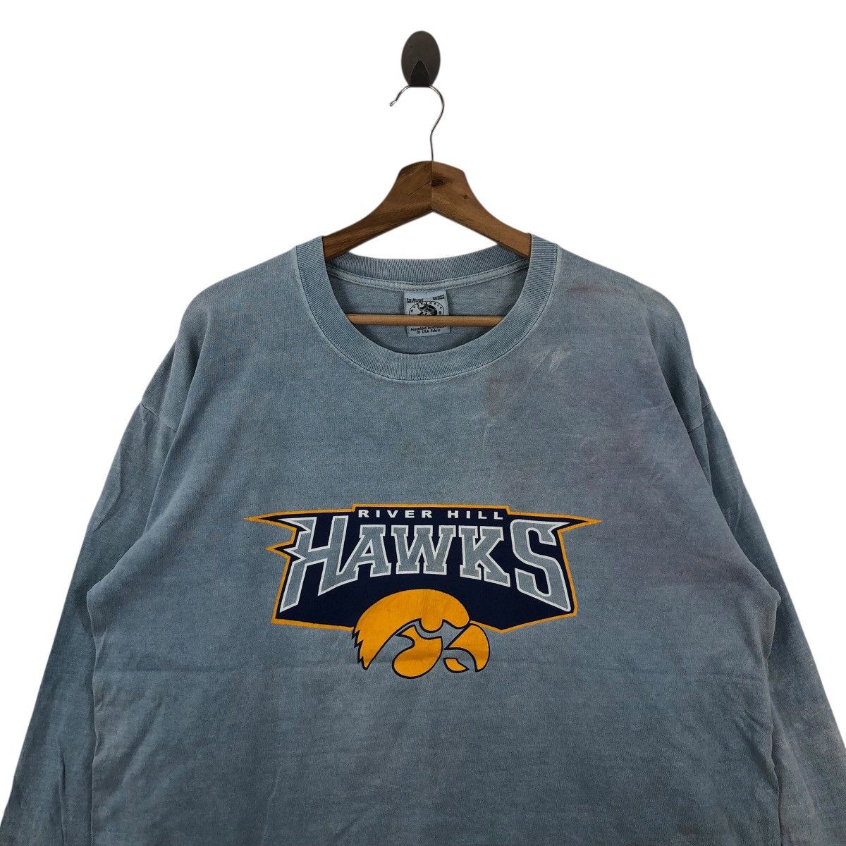 Vintage Vintage 90s River Hill HAWKS Football Long Sleeve Size L Size US L / EU 52-54 / 3 - 2 Thumbnail