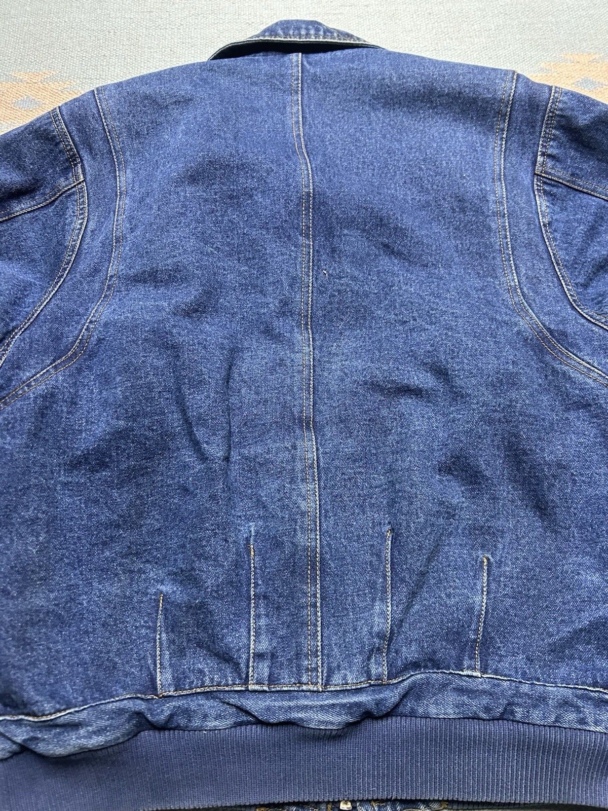 Vintage Vtg Land Rover denim bomber jacket heavyweight medium Size US M / EU 48-50 / 2 - 10 Thumbnail