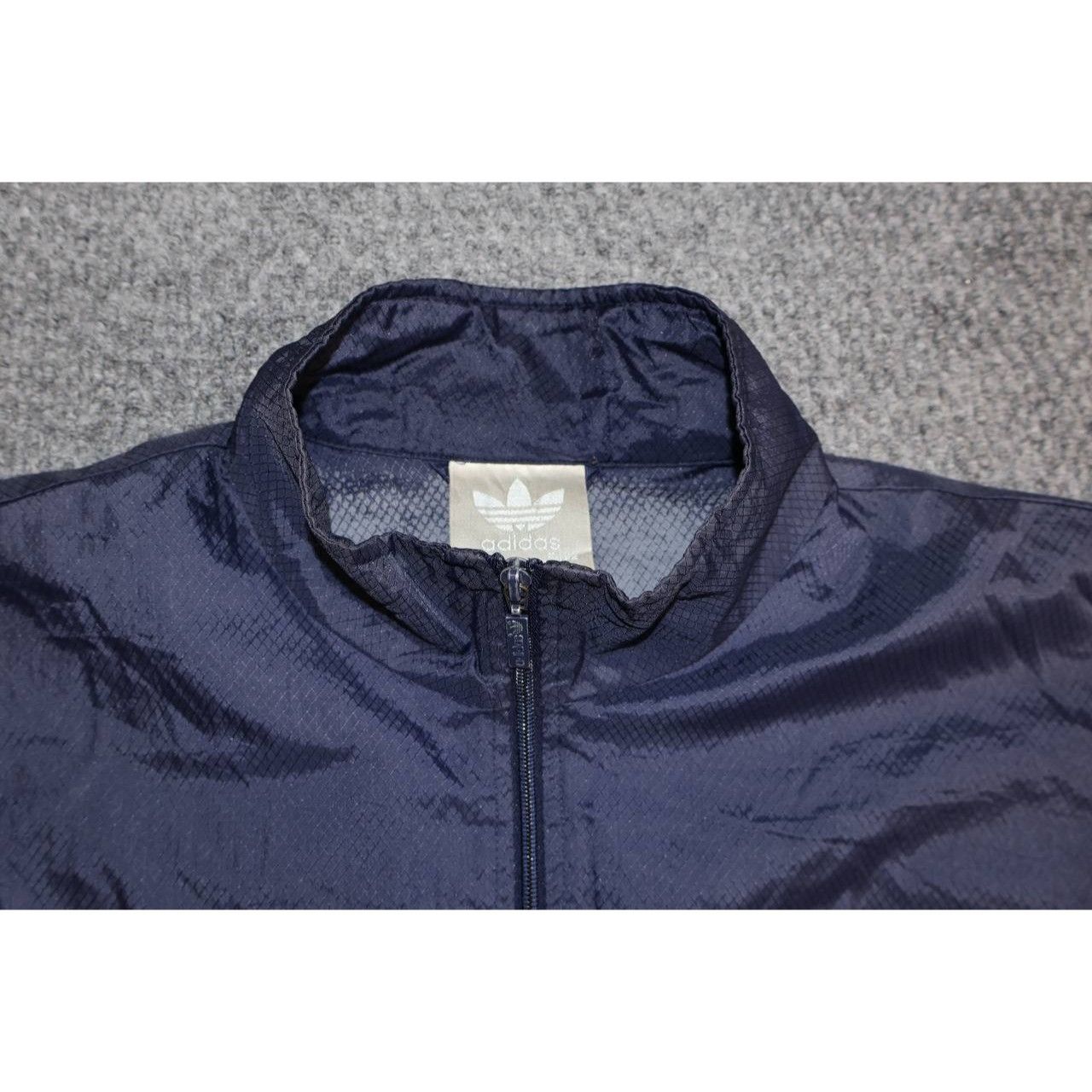 Adidas Vintage 80s ADIDAS D8 F192 Windbreaker Blue Jacket Men's Size US L / EU 52-54 / 3 - 7 Thumbnail