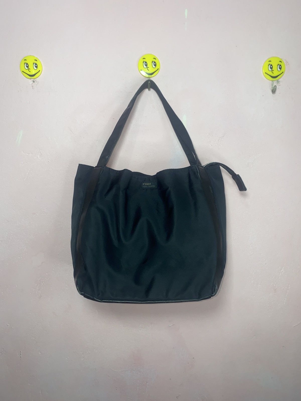 Japanese Brand × Vintage × Yohji Yamamoto Y'saccs by Yohji Yamamoto nylon hobo totebag Size ONE SIZE - 19 Thumbnail
