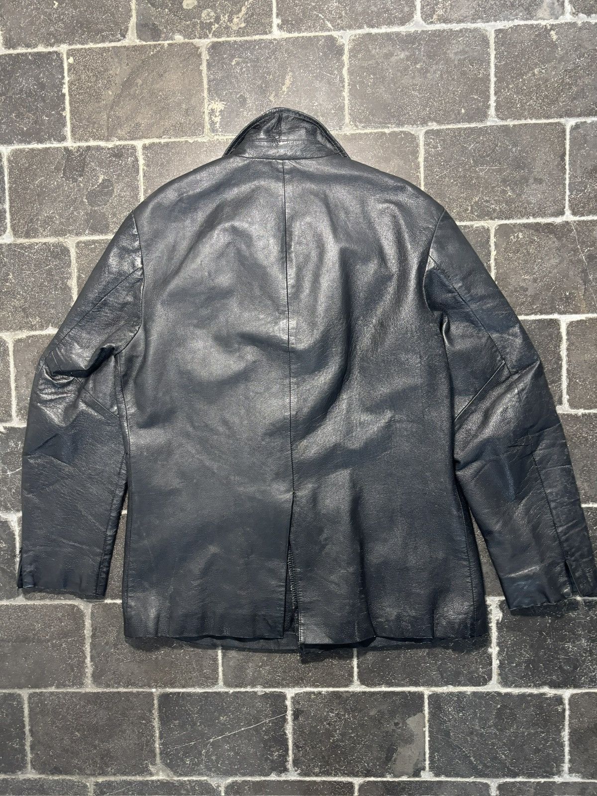 Diesel 1990s Diesel Leather Jacket Vintage Diesel Jeans Trench Mid Size US L / EU 52-54 / 3 - 14 Thumbnail