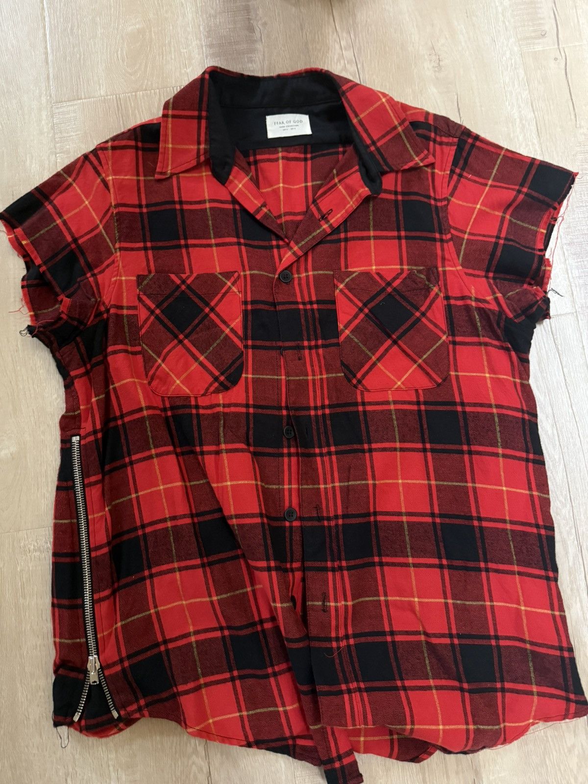 Fear of God × RRR-123 FEAR OF GOD INRI Cut Off Tee | Grailed