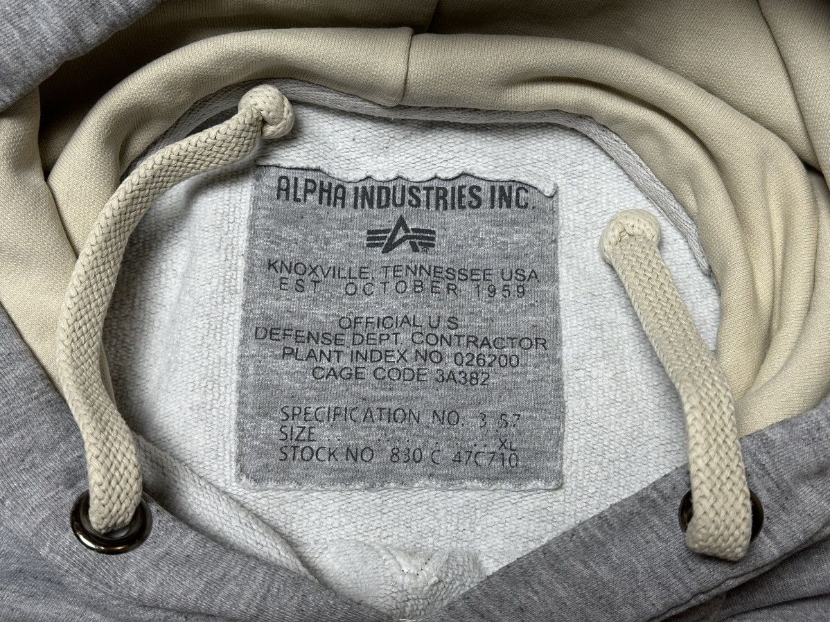 Alpha Industries Vintage Alpha Industries Big Logo Hoodie Size US L / EU 52-54 / 3 - 8 Thumbnail