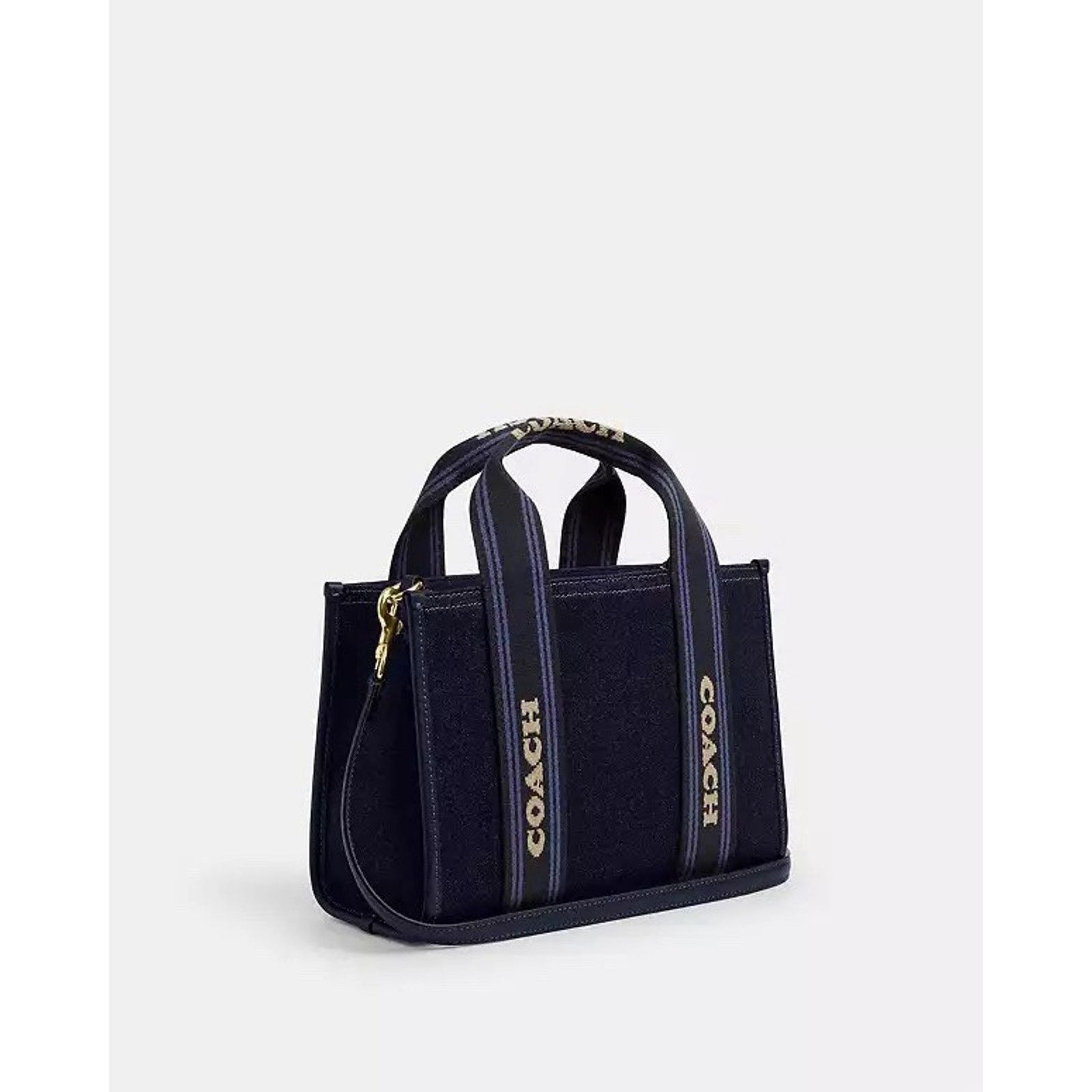 Coach NWT Coach CCL67 Smith Tote Bag 24 Leather Dark Denim Multi Size ONE SIZE - 7 Thumbnail