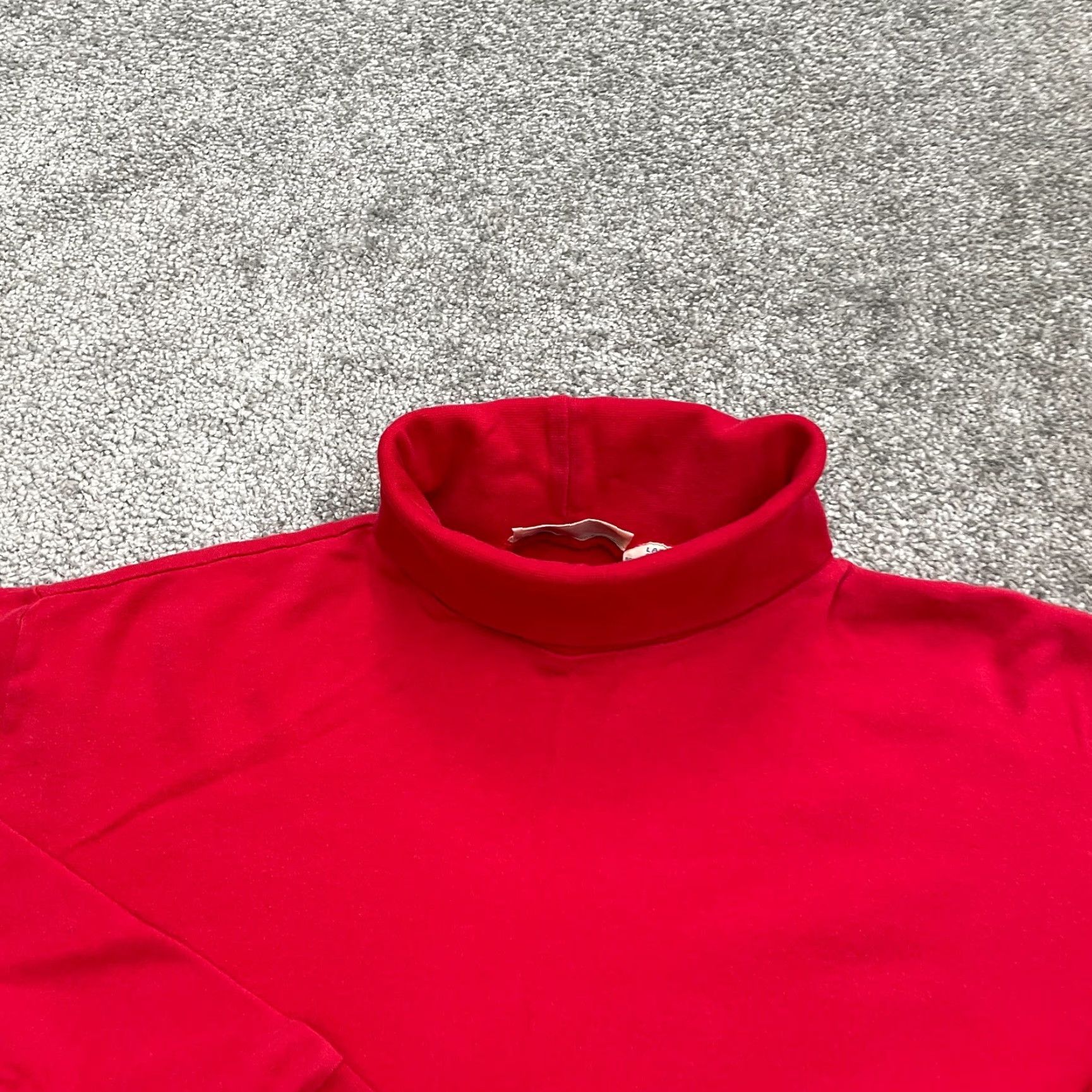 Lands' End VINTAGE Lands' End Turtleneck Shirt Womens Large Red Long Sleeve Cotton Casual Size L / US 10 / IT 46 - 3 Thumbnail