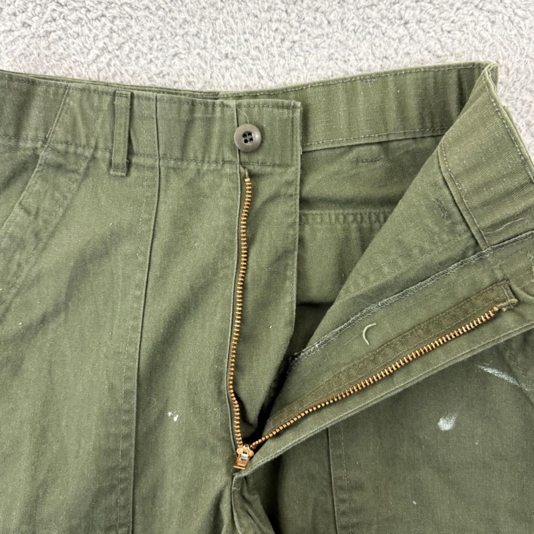 Vintage VINTAGE US Army OG-507 Fatigue Pants Adult 28x29 Green Military Cotton Canvas Utility Trousers Size US 28 / EU 44 - 4 Thumbnail
