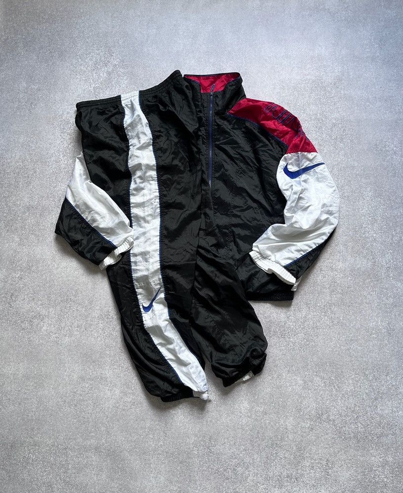 Other Vintage Nike Nylon Swoosh Tracksuit Y2K M Size US M / EU 48-50 / 2 - 2 Thumbnail