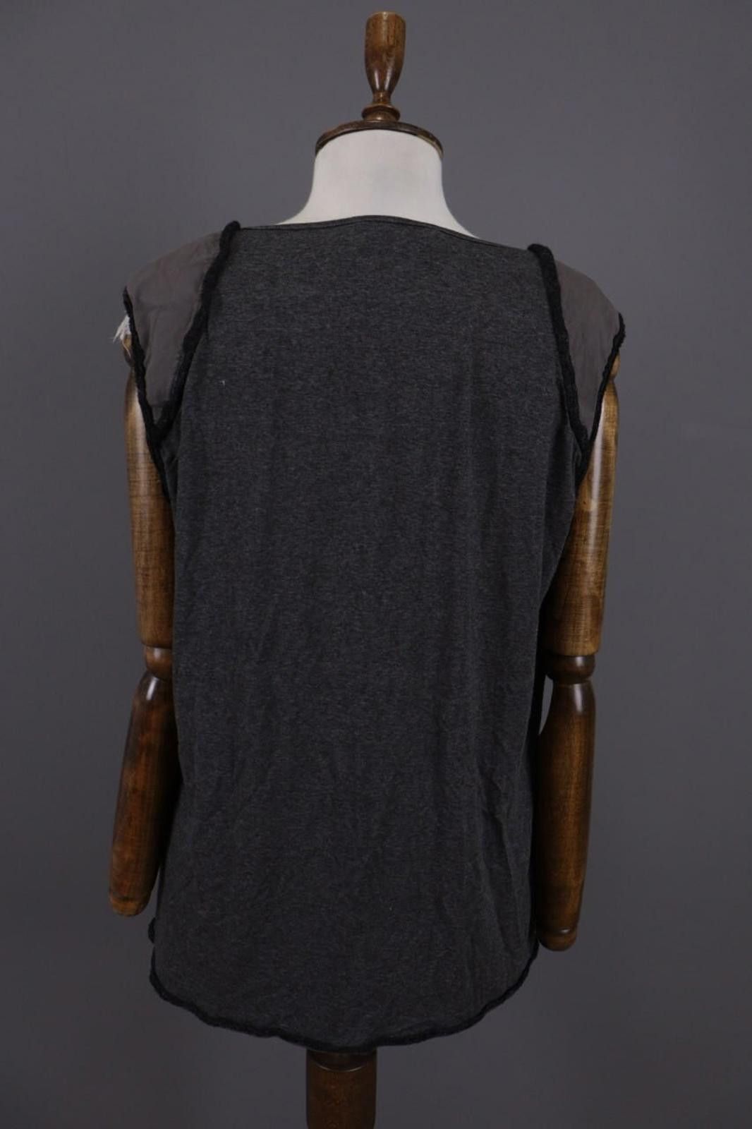 Designer Elisa Cavaletti Gray Summer Shirt Blose Size 2XL / XXL Size XXL / US 16-18 / IT 52-54 - 7 Thumbnail