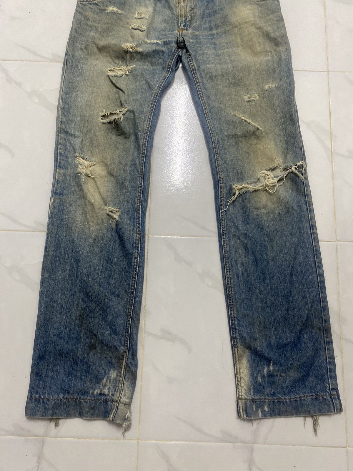 Dolce & Gabbana Dolce & Gabbana Mud Wash Distressed Denim Size US 34 / EU 50 - 5 Thumbnail