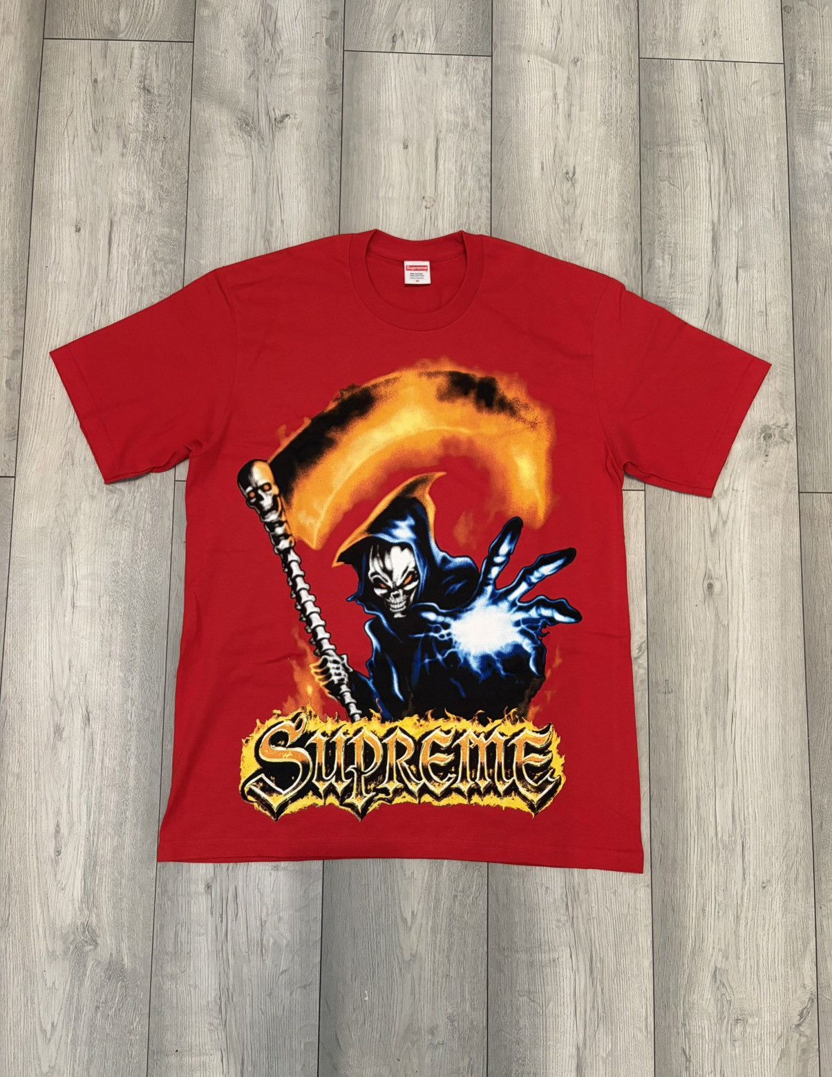 Supreme Supreme SS26 Grim Reaper Tee Red - Size M Size US M / EU 48-50 / 2 - 1 Thumbnail