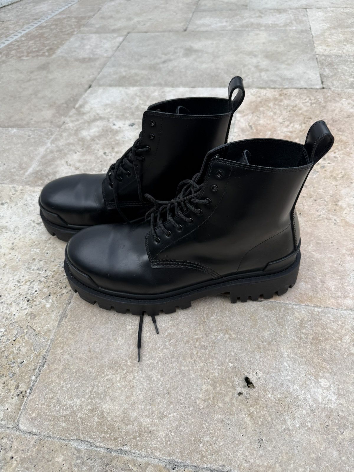 Balenciaga Balenciaga Leather Strike Boots Size US 10 / EU 43 - 4 Thumbnail