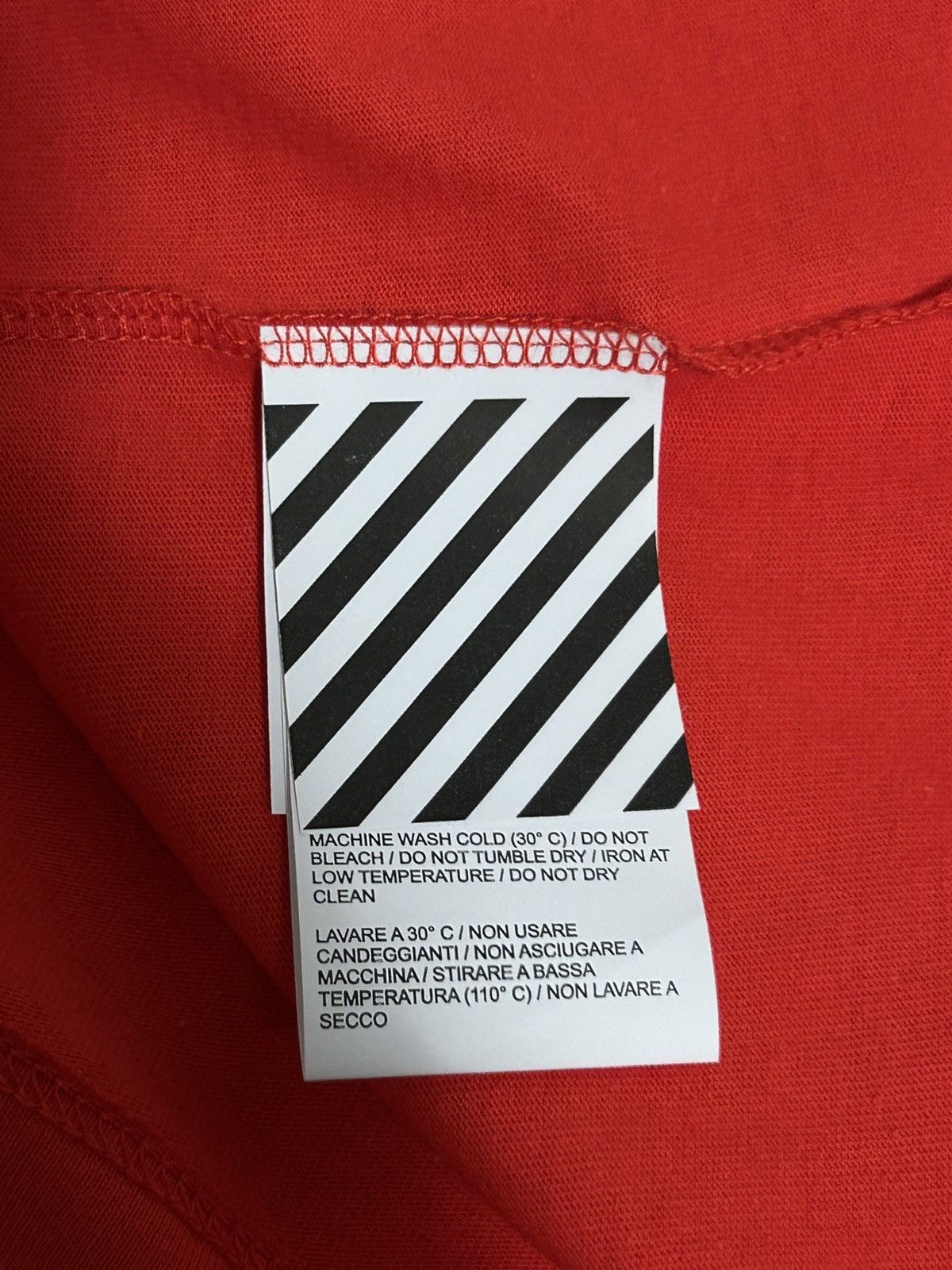 Off-White Off-White “Bernini Red” Tee Size US M / EU 48-50 / 2 - 4 Thumbnail