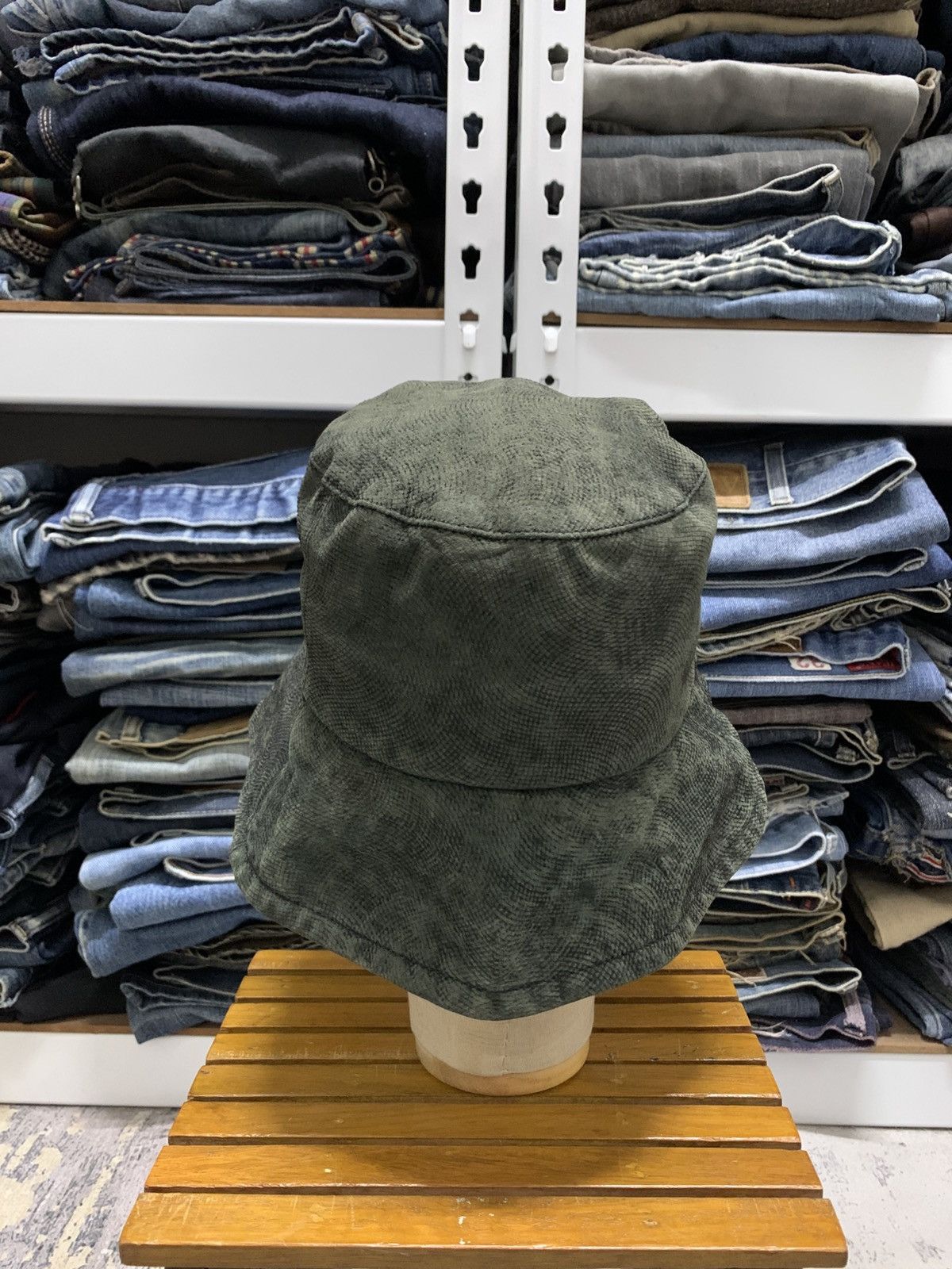 Hysteric Glamour Japanese Brand Suede Leather Bucket Hat Size ONE SIZE - 5 Thumbnail