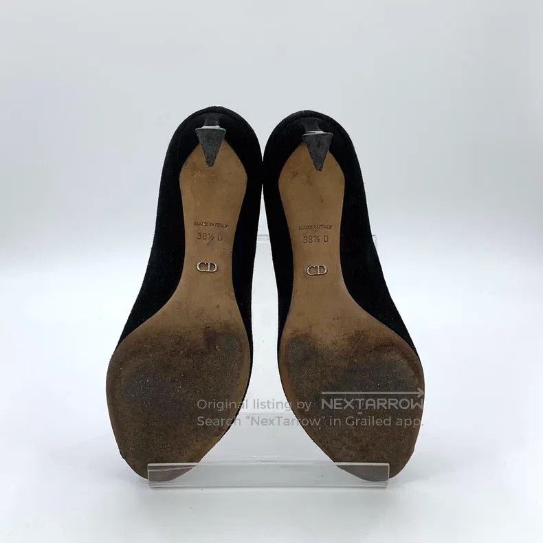 Other Dior Black suede fish mouth thin heels Size US 8 / IT 38 - 5 Thumbnail