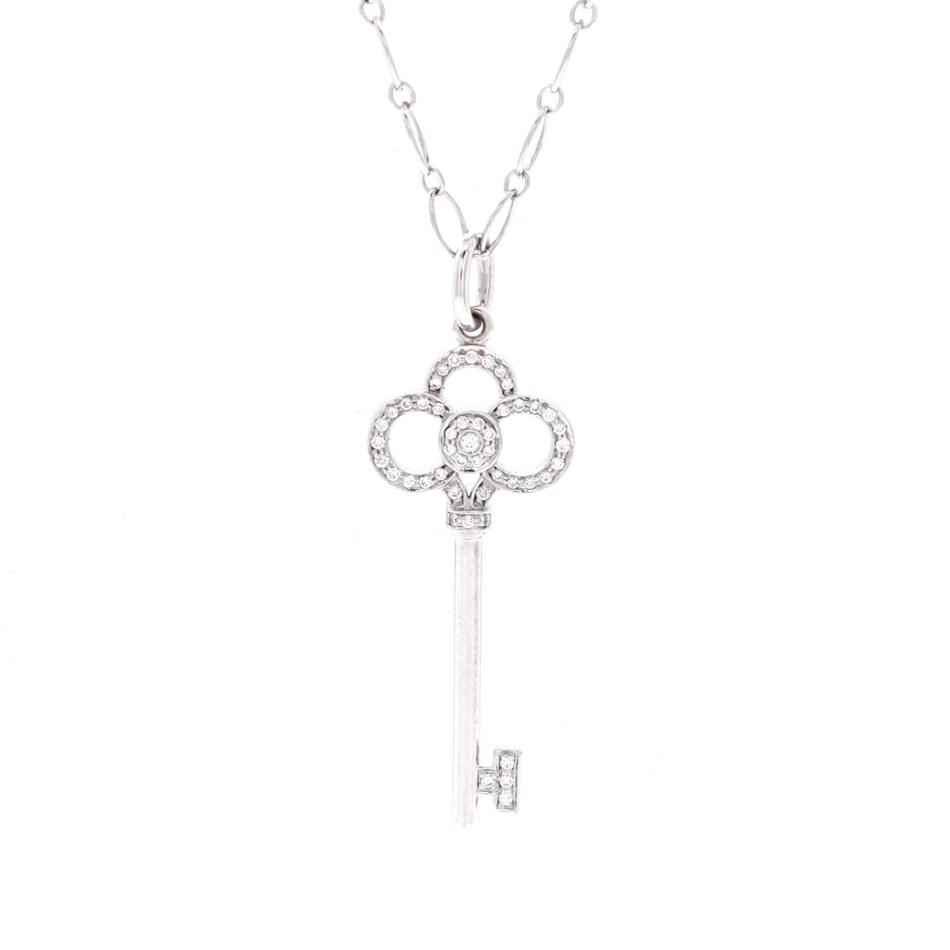 Tiffany & Co. Crown Key Pendant Necklace Size ONE SIZE - 1 Thumbnail