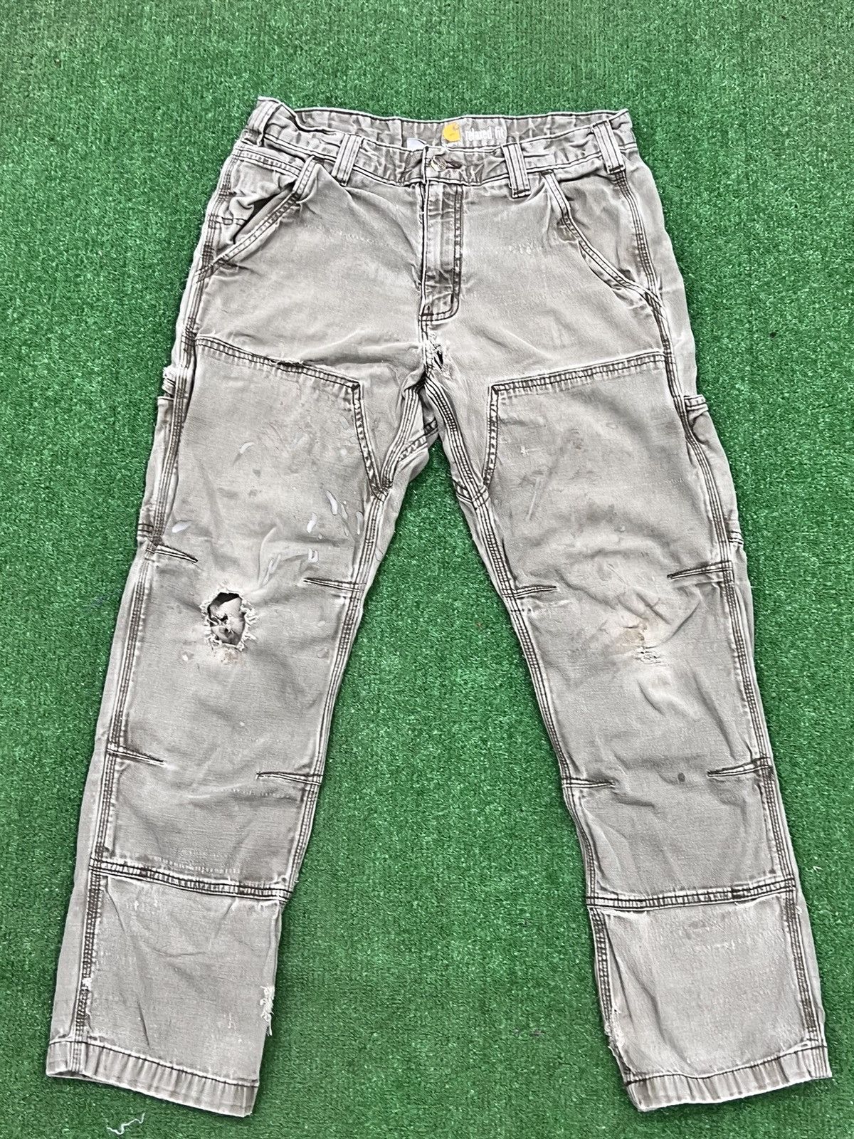 Carhartt Vintage Y2K Carhartt Double Front Relaxed Fit Pants Size US 32 / EU 48 - 2 Thumbnail