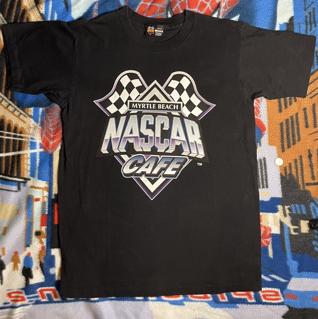 NASCAR × Vintage Vintage Y2K NASCAR Cafe Myrtle Beach T-shirt Size US L / EU 52-54 / 3 - 1 Thumbnail