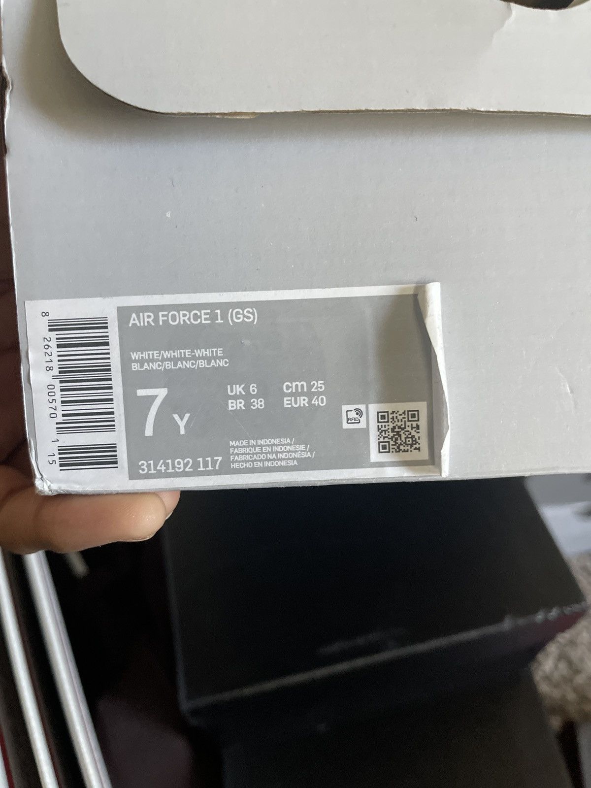 Nike Nike Air Force 1 Low GS “White” Size US 7 / EU 40 - 9 Thumbnail