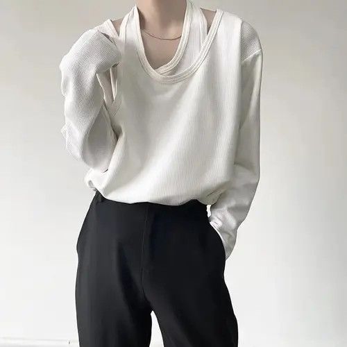 Japanese Brand Korean fashion style long sleeve halter T-shirt Size US M / EU 48-50 / 2 - 5 Thumbnail