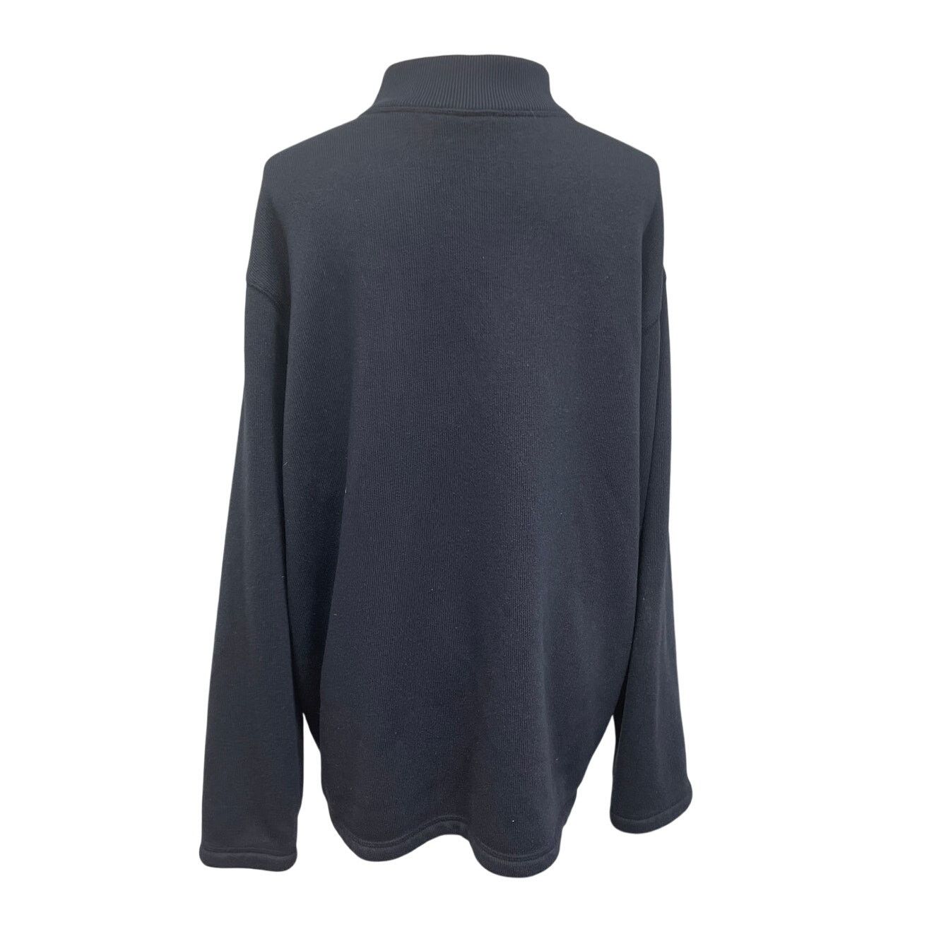 Puritan Puritan Mens 2XL Navy Polyester Quarter Button Sweater Size US XXL / EU 58 / 5 - 3 Thumbnail