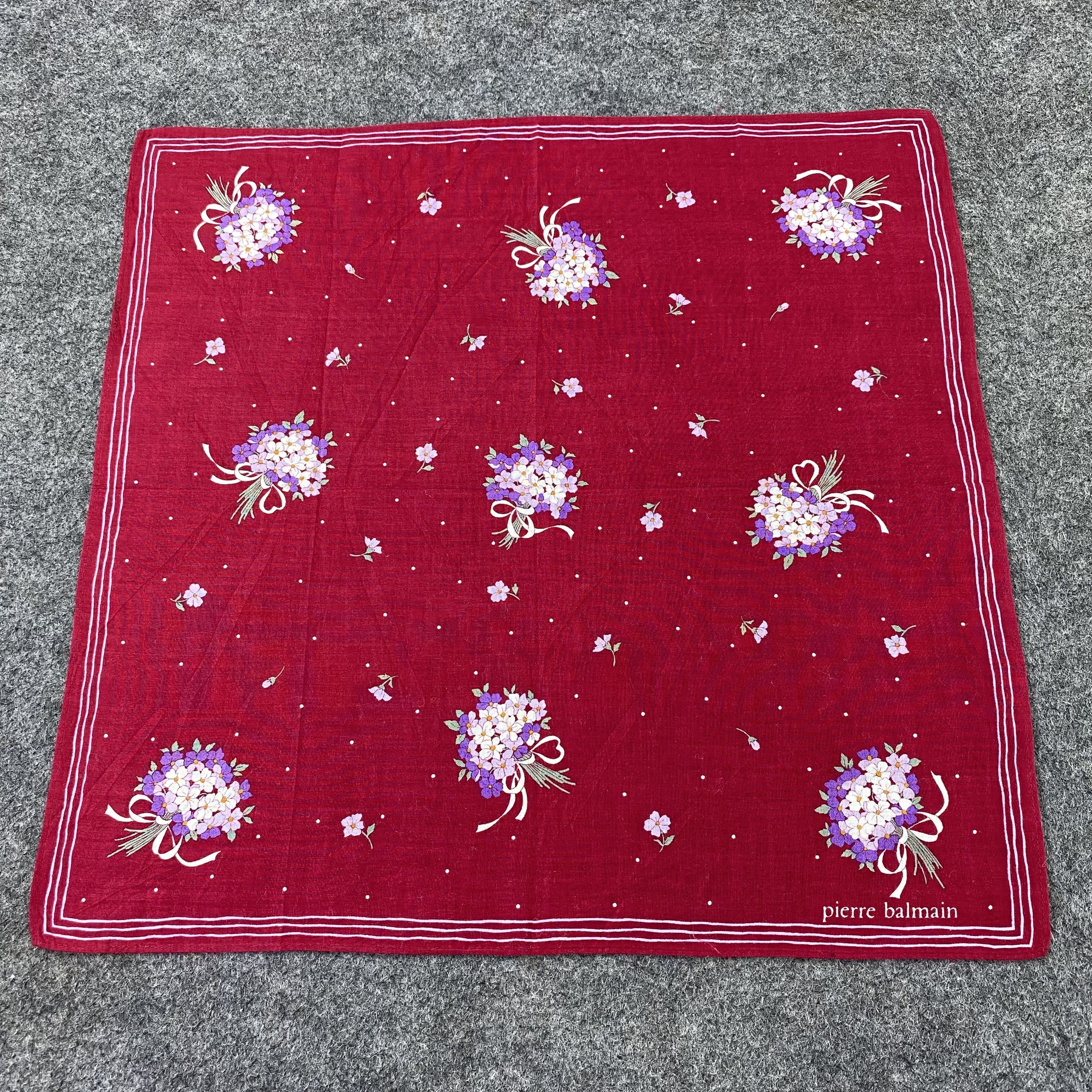 Pierre Balmain Pierre Balmain Handkerchief / Bandana / Neckerchief-B1314 Size ONE SIZE - 3 Thumbnail