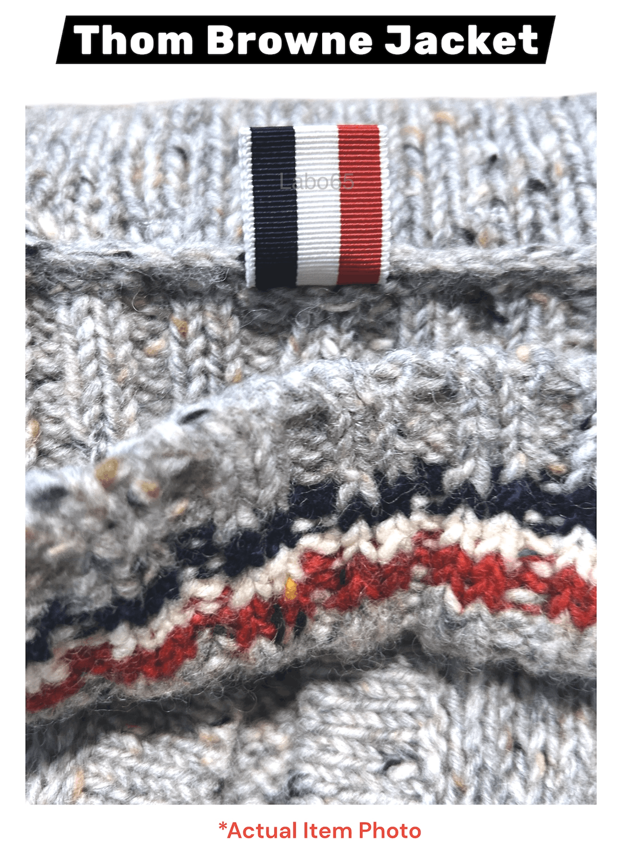 Thom Browne THOM BROWNE » Iconic 4-Bar Wool Cardigan Jacket // Grey Size US S / EU 44-46 / 1 - 8 Thumbnail