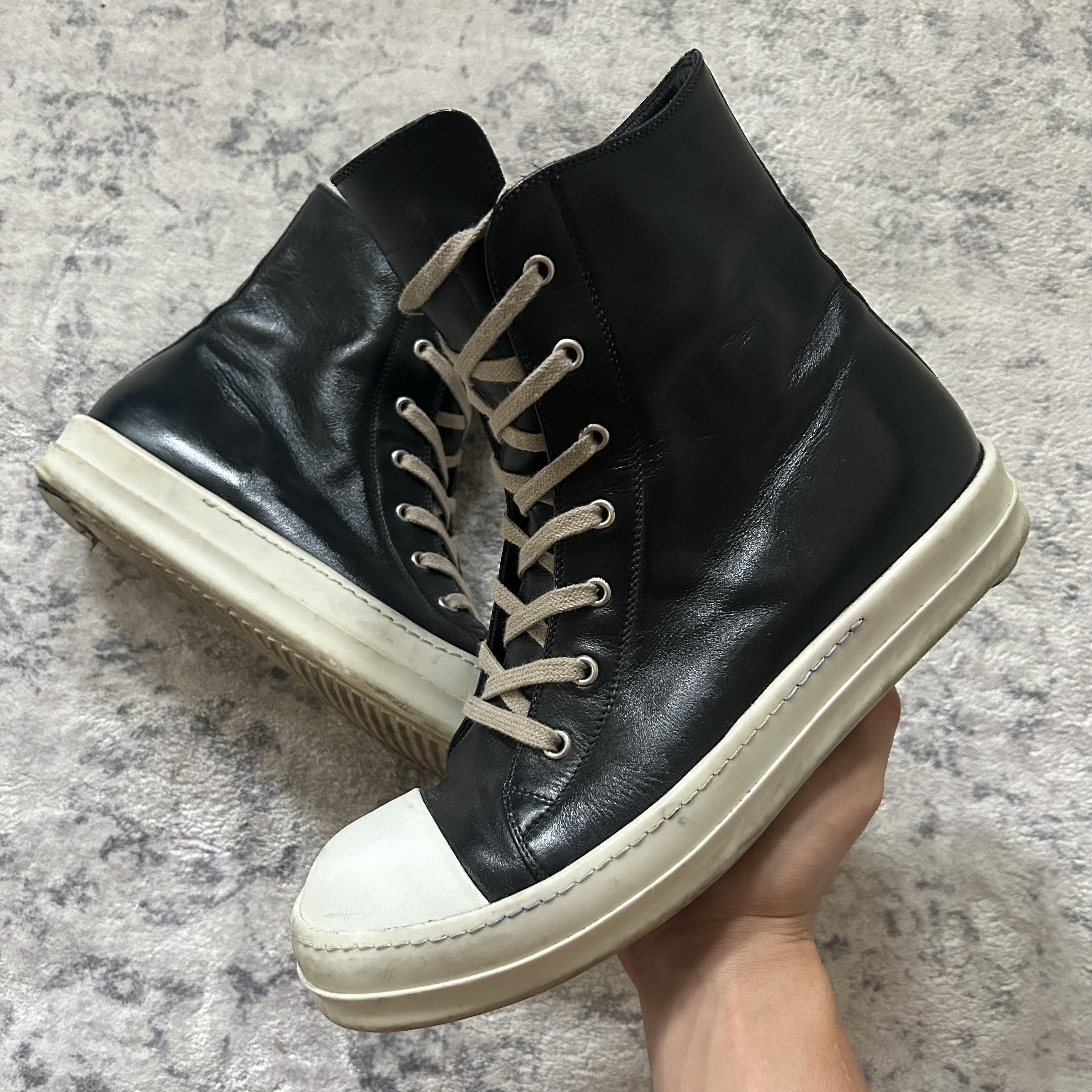 Rick Owens SS19 Leather Ramones Sneakers