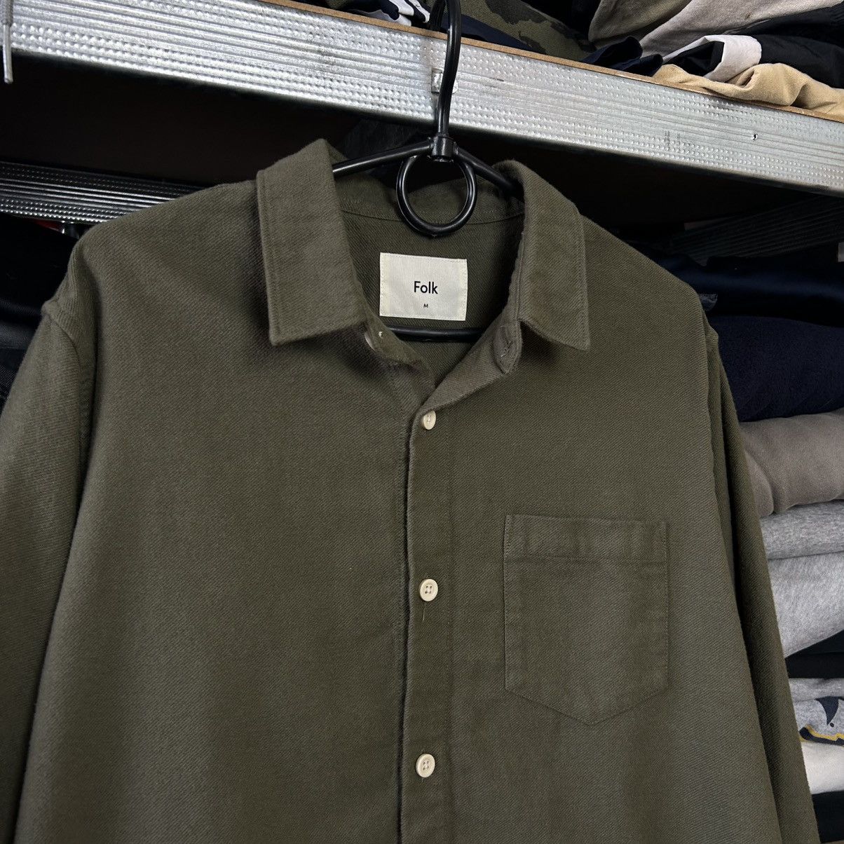 Folk Designer Folk Basic Button Streetwear japan shirt Size US M / EU 48-50 / 2 - 2 Thumbnail