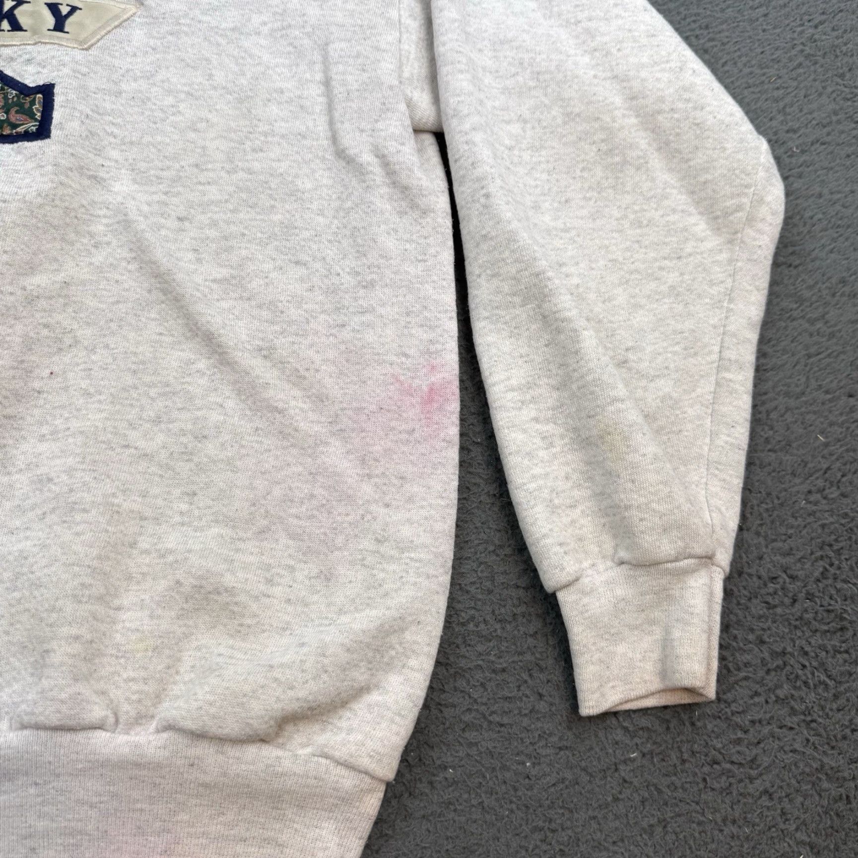 Lee VINTAGE Lee Sweatshirt Mens Large Gray Pullover Floral Crewneck Knit Fleece Size US L / EU 52-54 / 3 - 2 Thumbnail