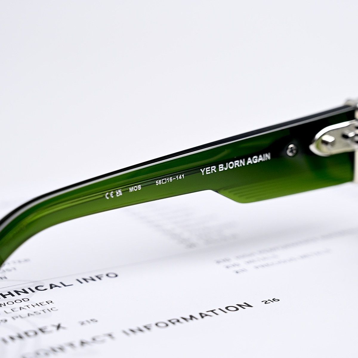 Chrome Hearts CHROME HEARTS YER BJORN AGAIN MOSS SUNGLASSES Size ONE SIZE - 7 Thumbnail