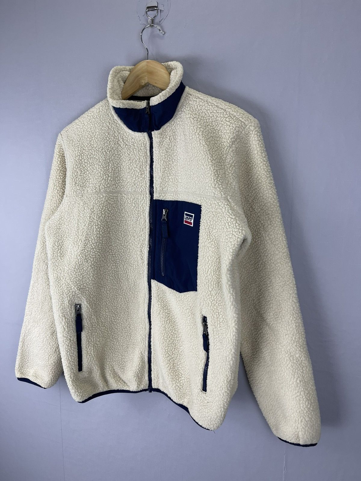 Levi's × Levi's Vintage Clothing × Vintage VINTAGE LEVIS RETRO Style Sherpa Zipper Jacket Size US M / EU 48-50 / 2 - 3 Thumbnail