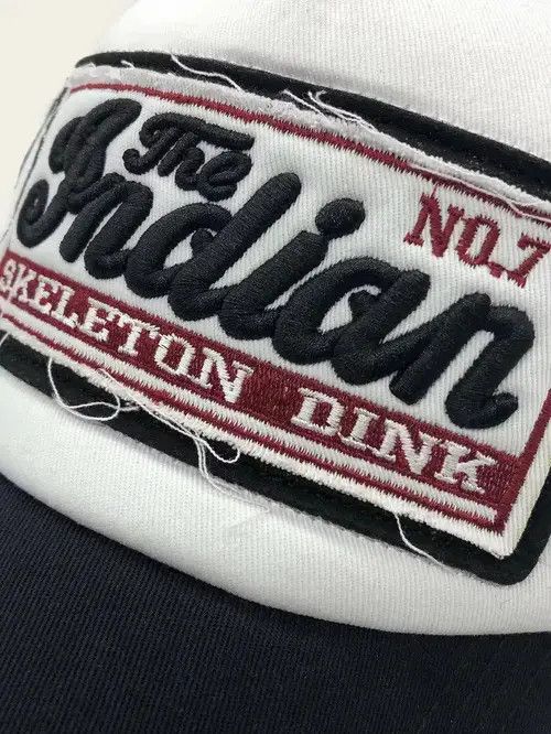 Other Letter Patched Raw Hem Mesh Baseball Cap Size ONE SIZE - 3 Thumbnail