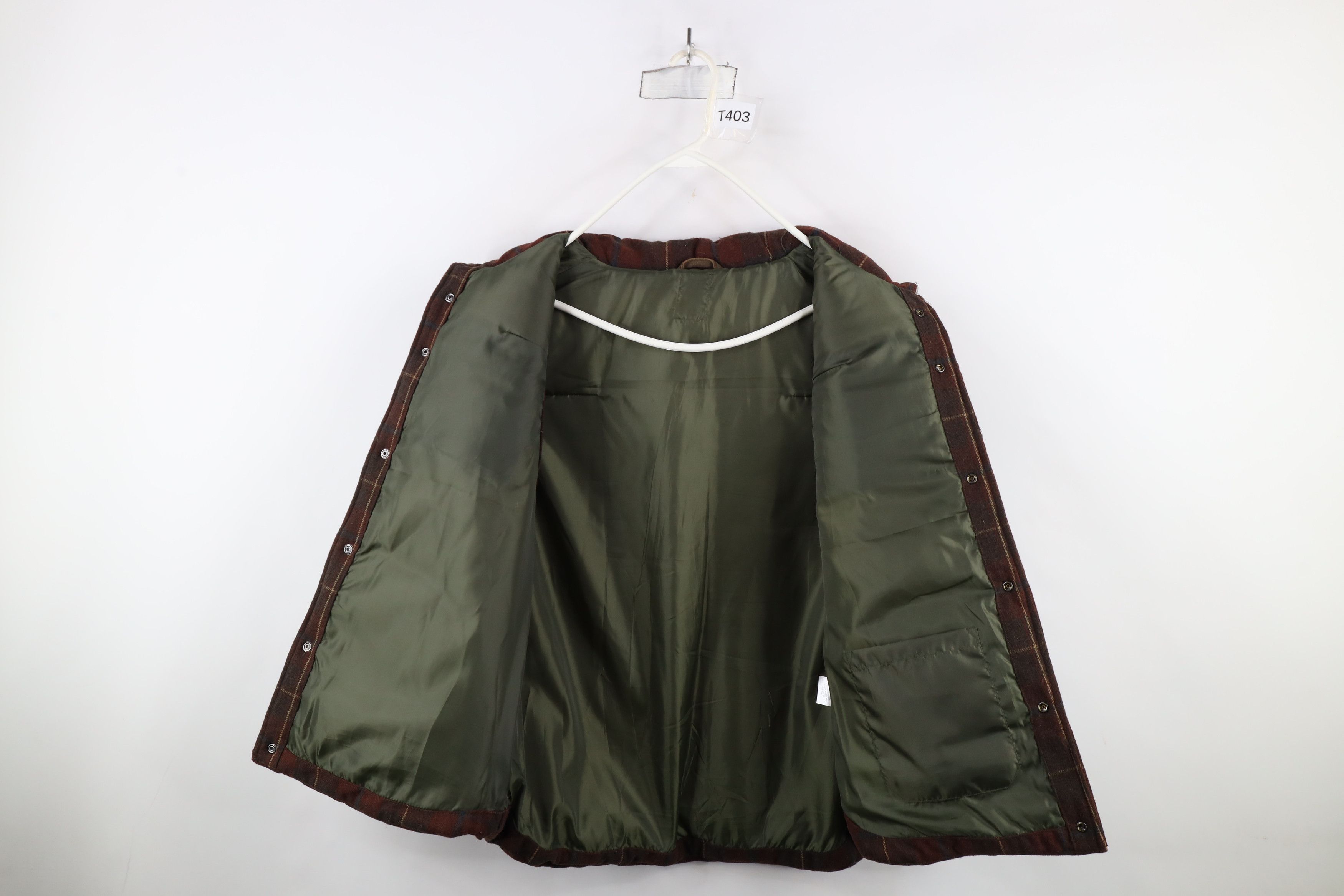Vintage Vintage 90s Streetwear Full Button Puffer Vest Jacket Plaid Size US L / EU 52-54 / 3 - 6 Thumbnail