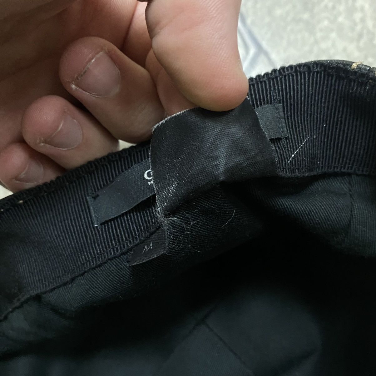 Gucci Gucci Cap Monogram Black Size M Size ONE SIZE - 7 Thumbnail