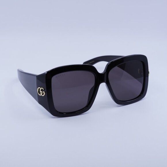 Gucci Gucci GG1402SA 001 Sunglasses Black Square Frame, Grey Size ONE SIZE - 4 Thumbnail